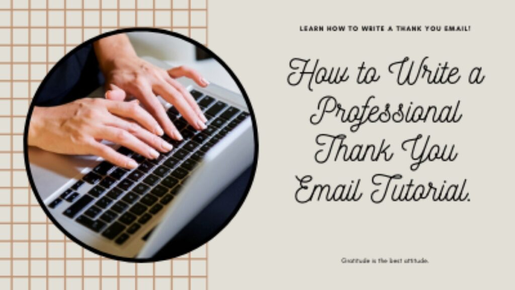 How to Write a Professional Thank You Email