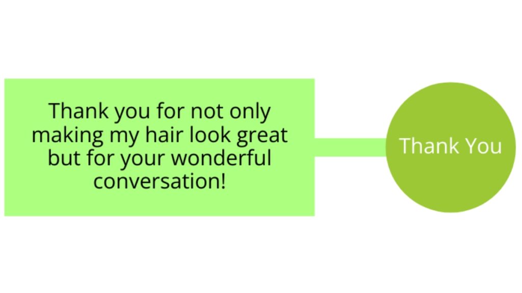 Thank You Message for Hair Stylist