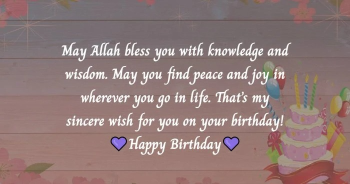 Heartfelt Islamic Birthday Wishes