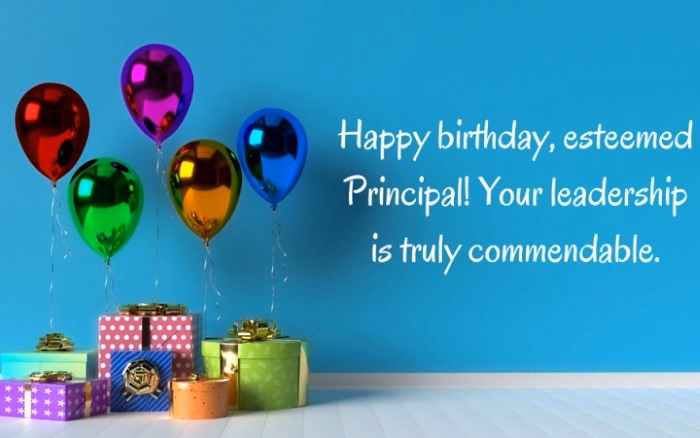 Heartfelt Birthday Wishes for Principal Maam