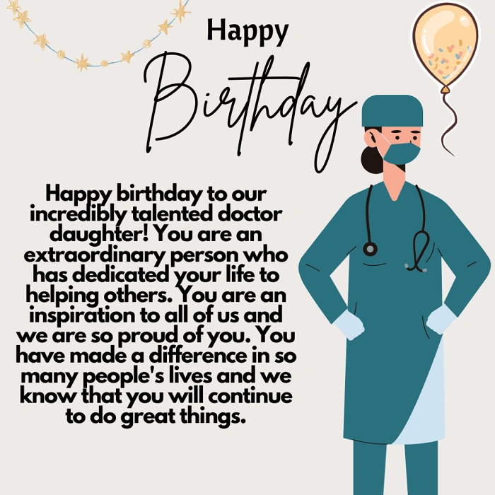 Inspirational Birthday Wishes for Doctors