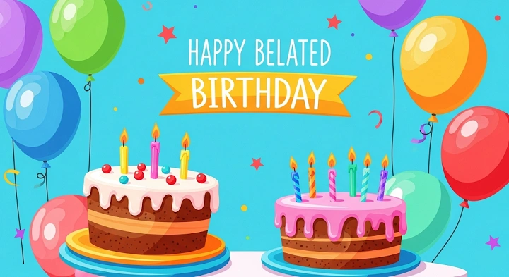 Oops, Missed a Birthday? It Happens! happy belated birthday