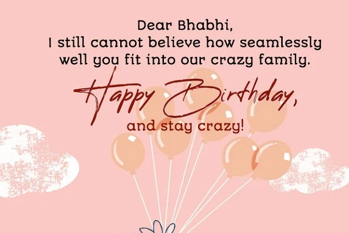 Heart Touching Bhabhi Birthday Wishes 1