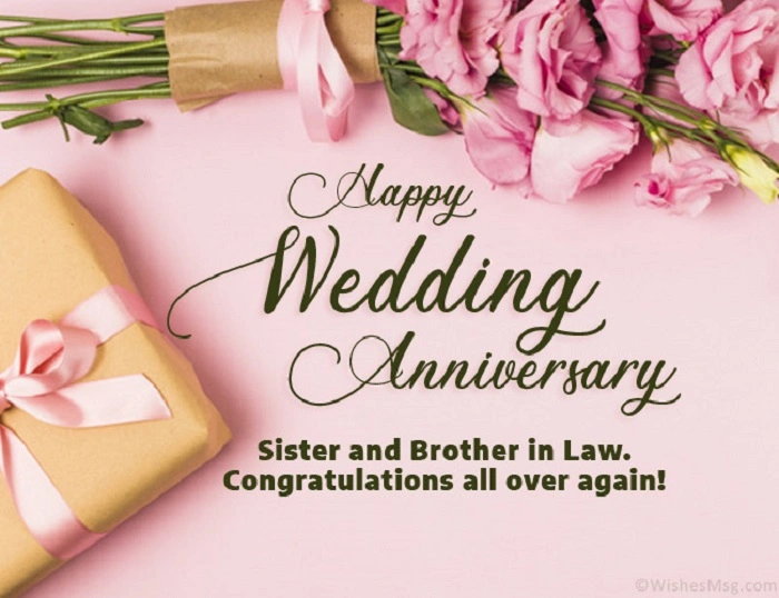 A Wishing at a Wedding Anniversary to Sister-in-Law and Her Husband.
