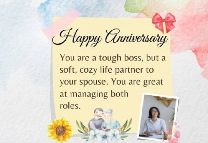 wedding anniversary wishes to boss 1