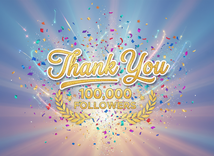 Short 100K Thank You Messages