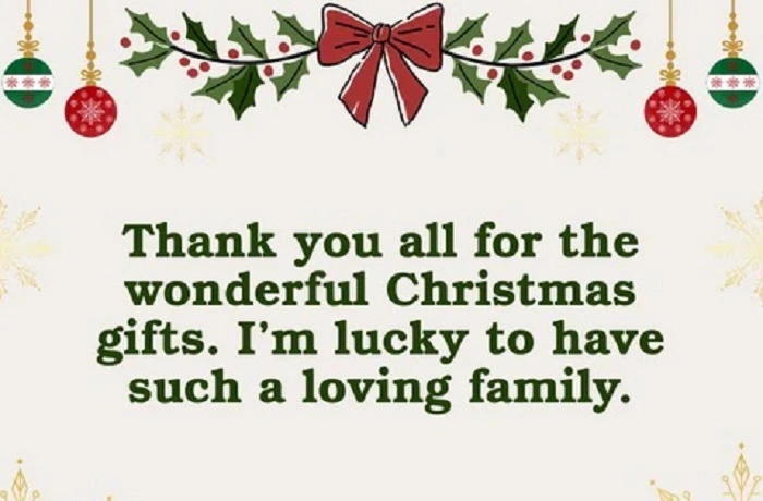 Thank You Family Holiday Messages 1