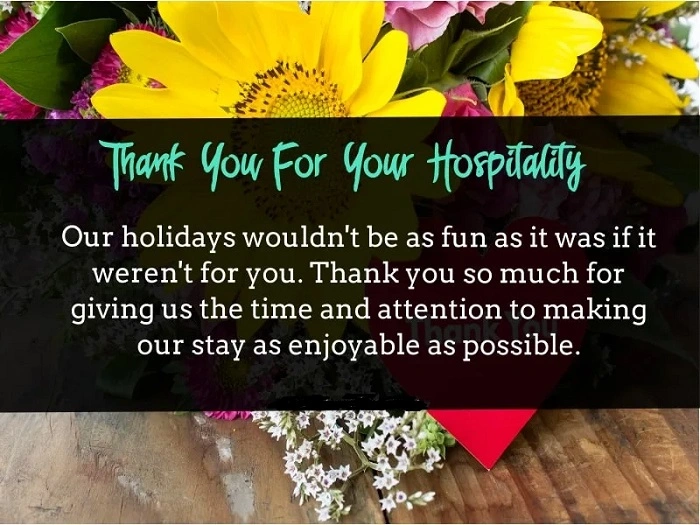Why The Thank You for Hosting is Important