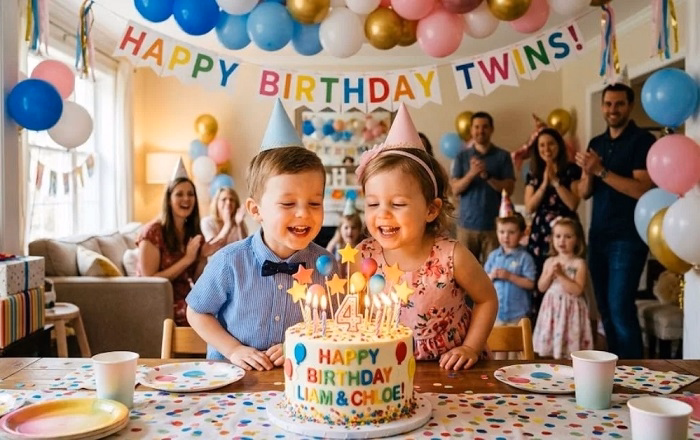 Twin Birthday Messages emotional
