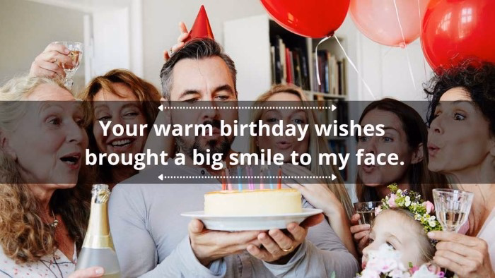 Alternate responses to Birthday Messages