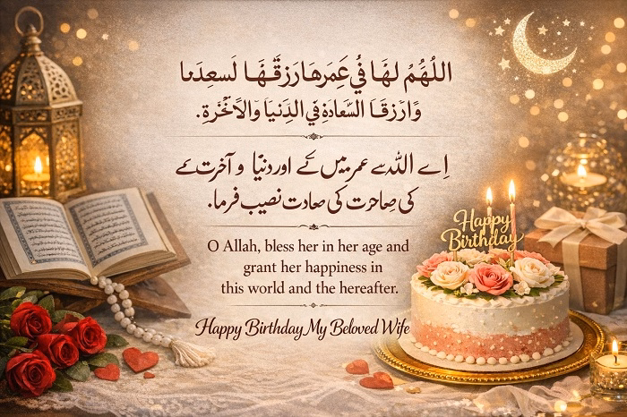 Islamic Birthday Wishes to Wife