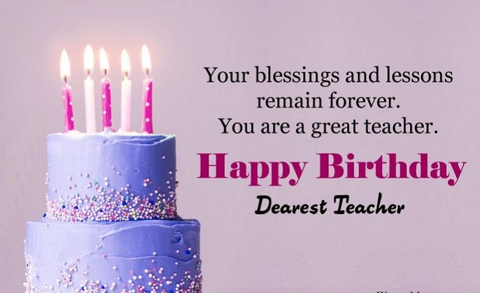 Birthday Quotes For Teachers