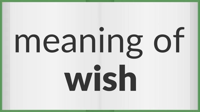 Wish Meaning?