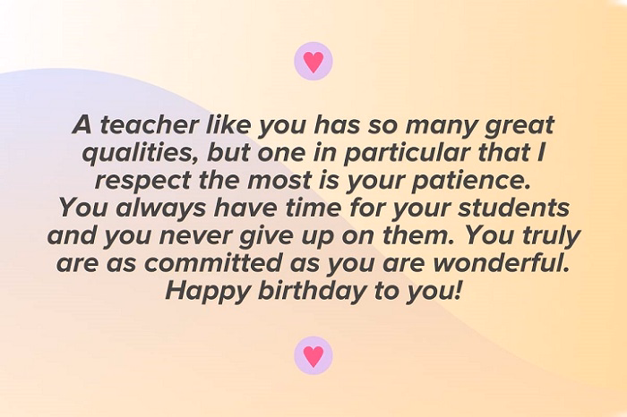 When to wish your teacher happy birthday