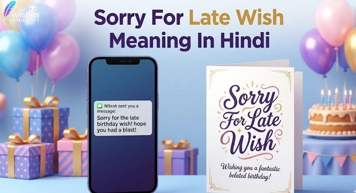 sorry to late wish meaning in hindi 1