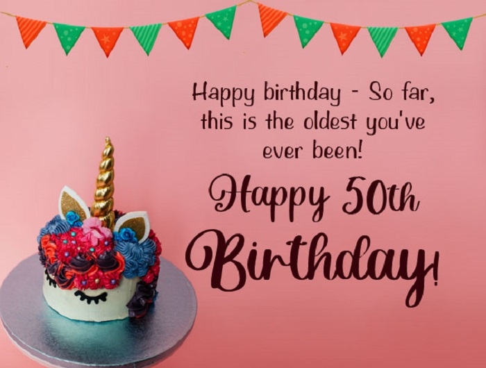 Funny 50th Birthday Wishes