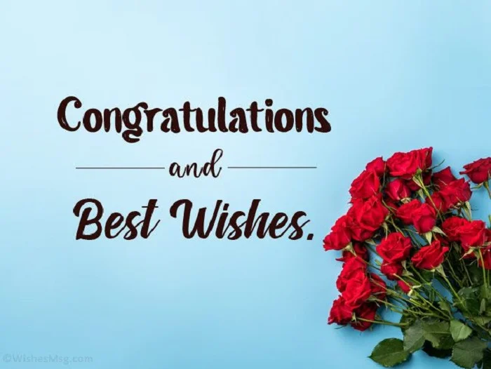Congratulations and Best Wishes